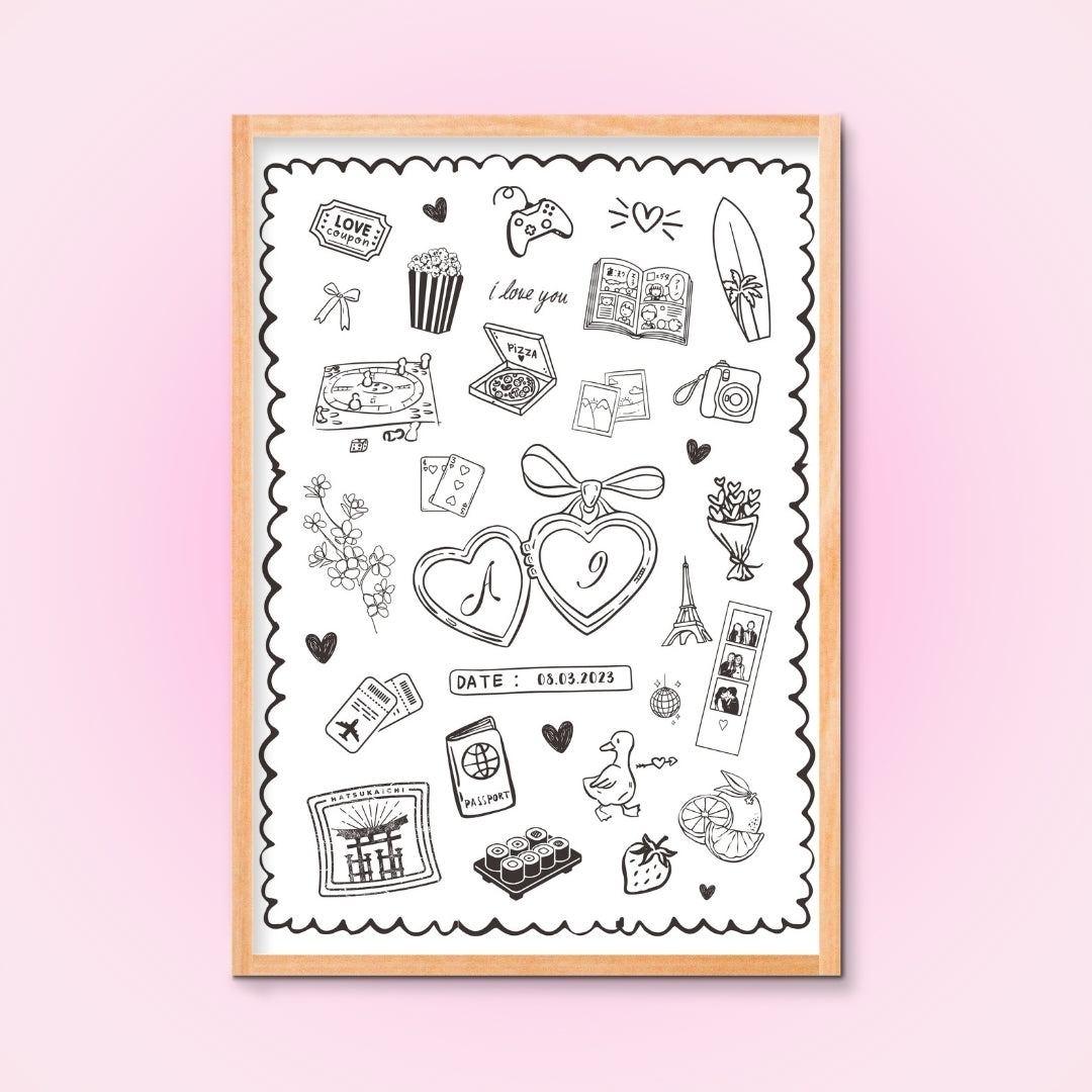 Cadre + Affiche personnalisée