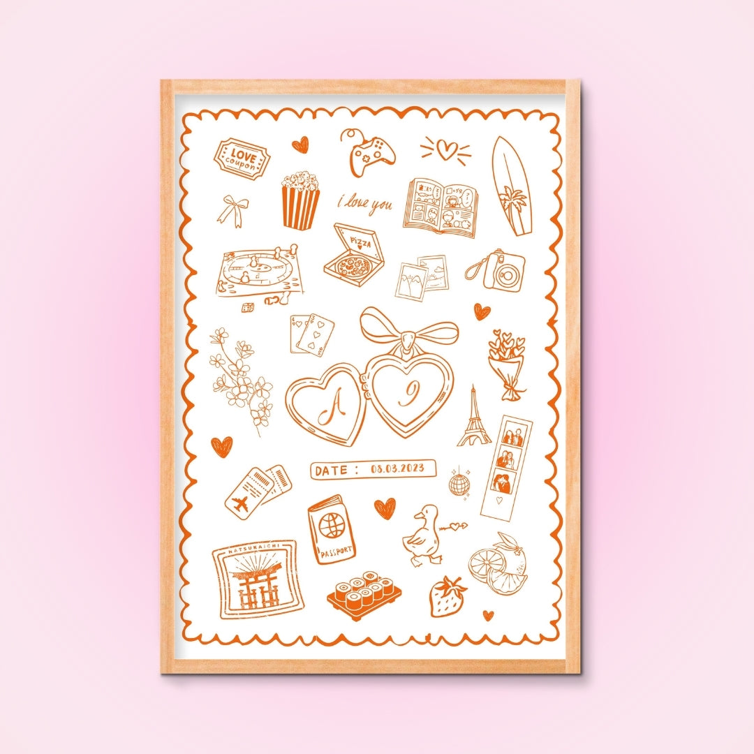 Cadre + Affiche personnalisée