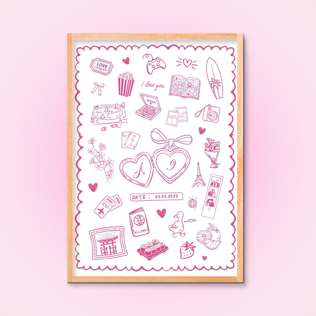 Cadre + Affiche personnalisée