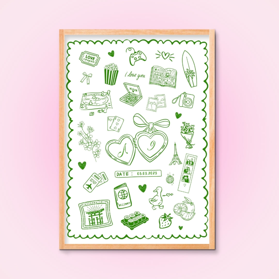 Cadre + Affiche personnalisée