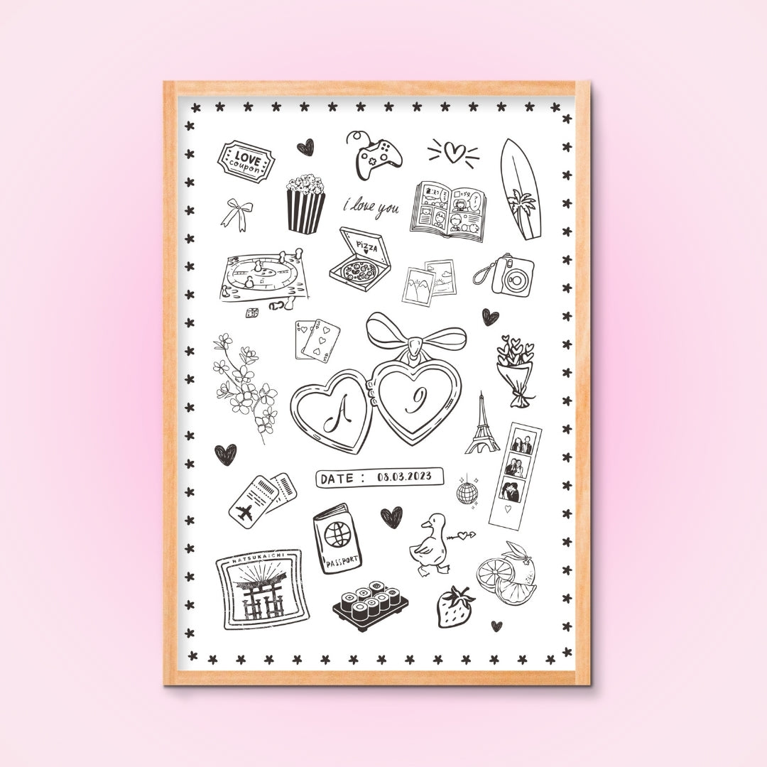 Cadre + Affiche personnalisée