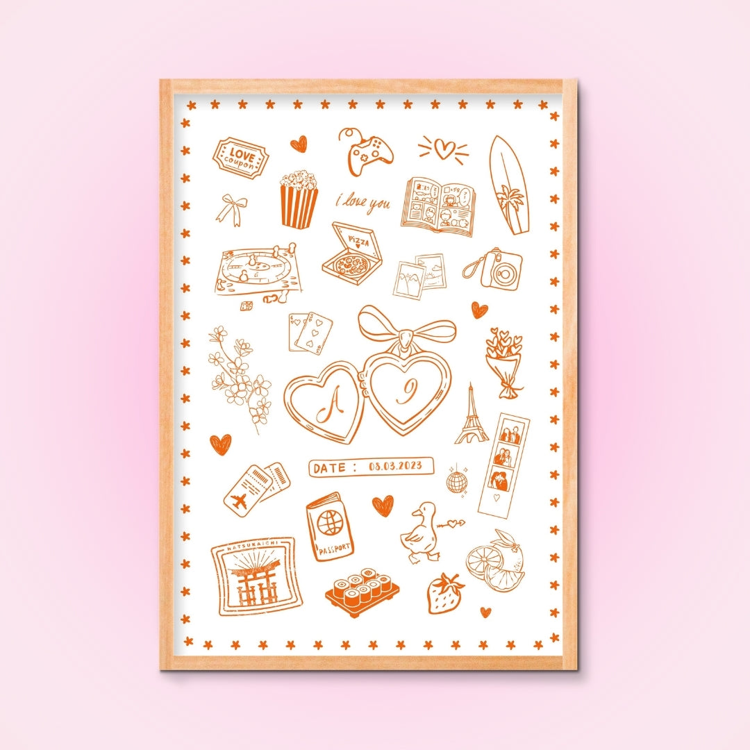 Cadre + Affiche personnalisée