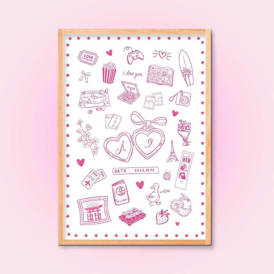 Cadre + Affiche personnalisée