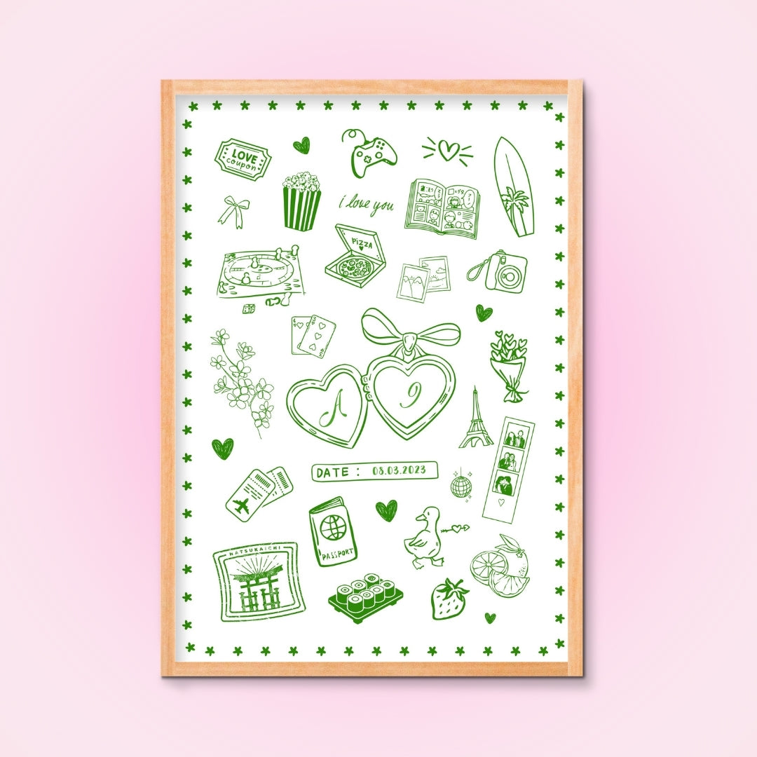 Cadre + Affiche personnalisée