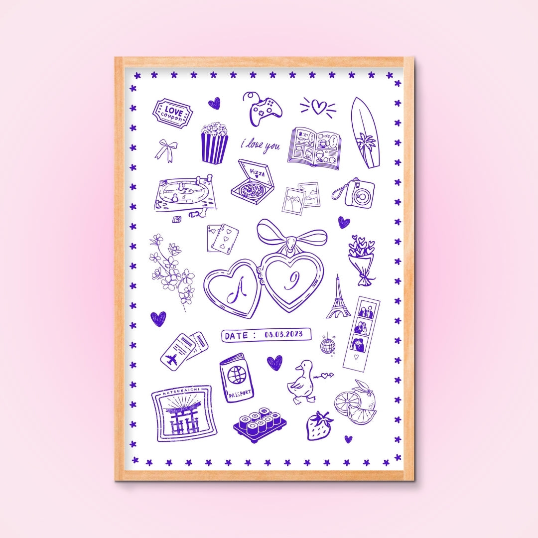 Cadre + Affiche personnalisée