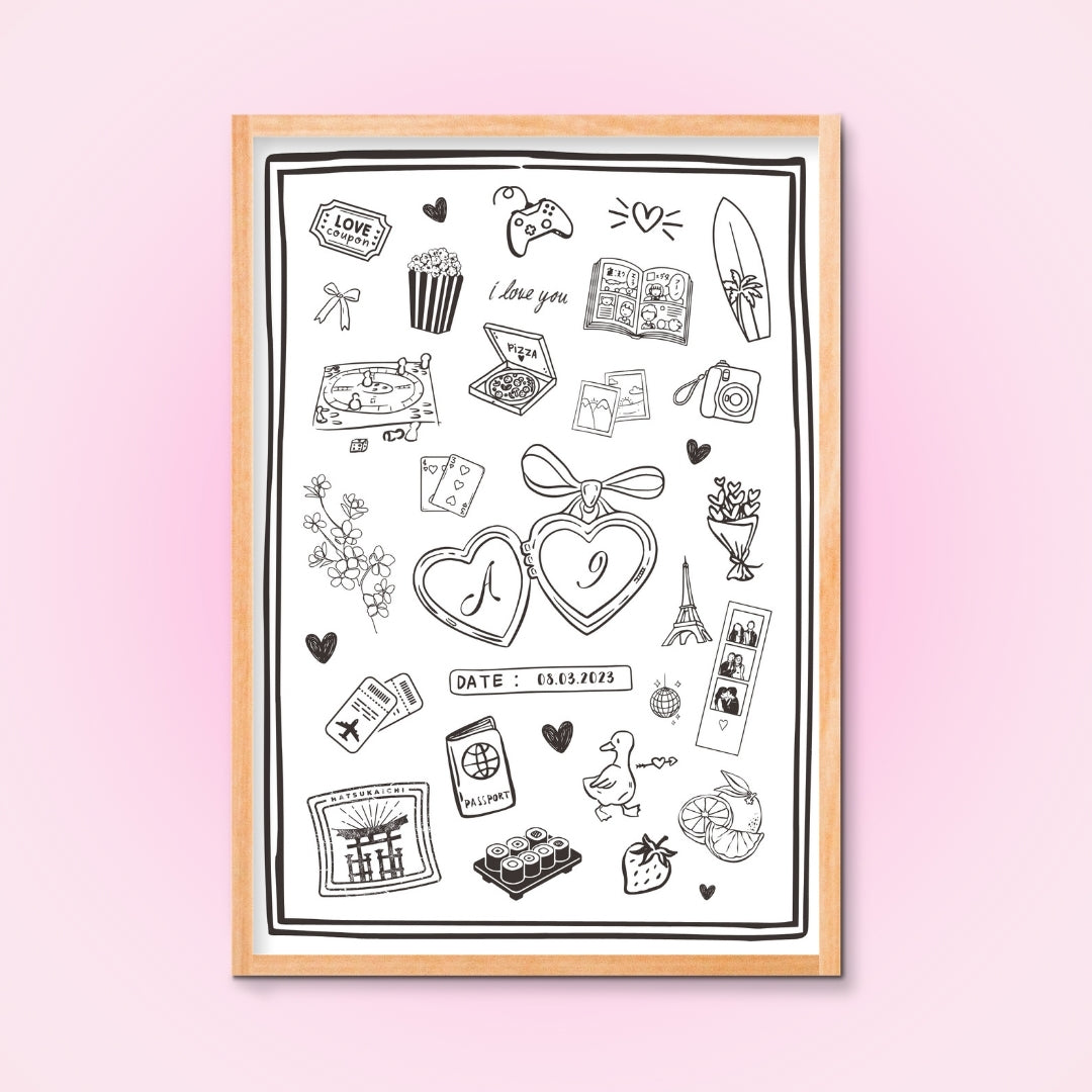 Cadre + Affiche personnalisée