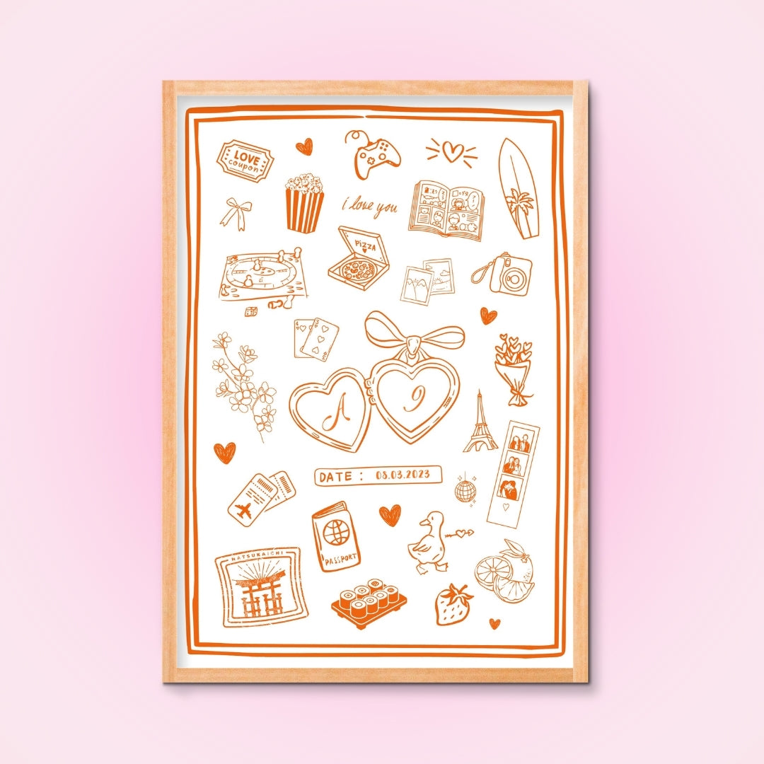 Cadre + Affiche personnalisée