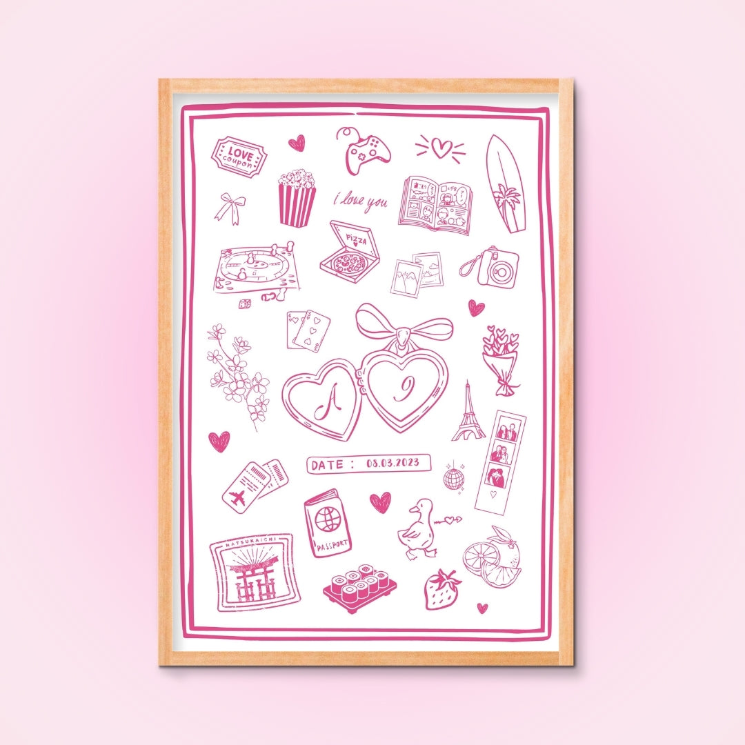 Cadre + Affiche personnalisée