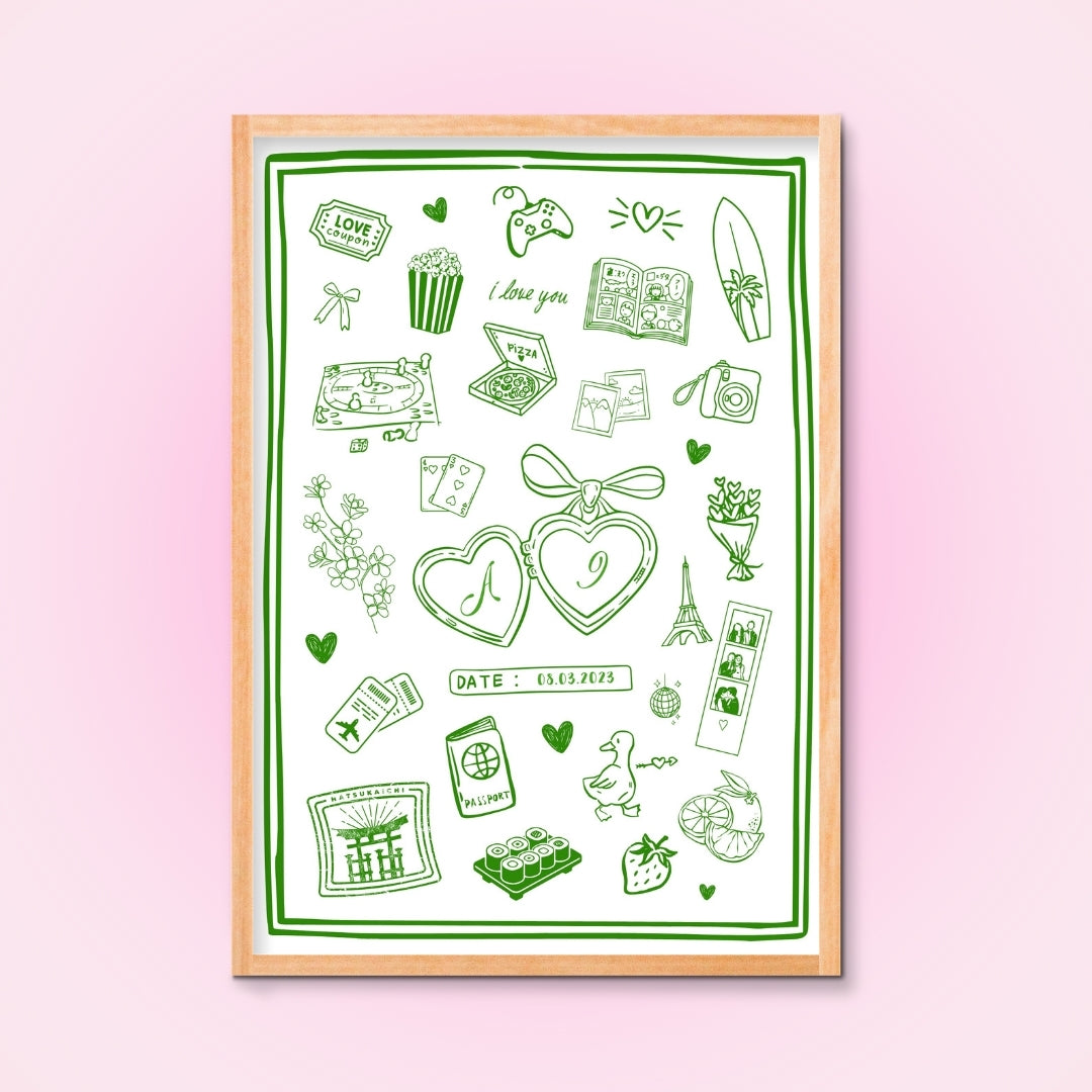 Cadre + Affiche personnalisée