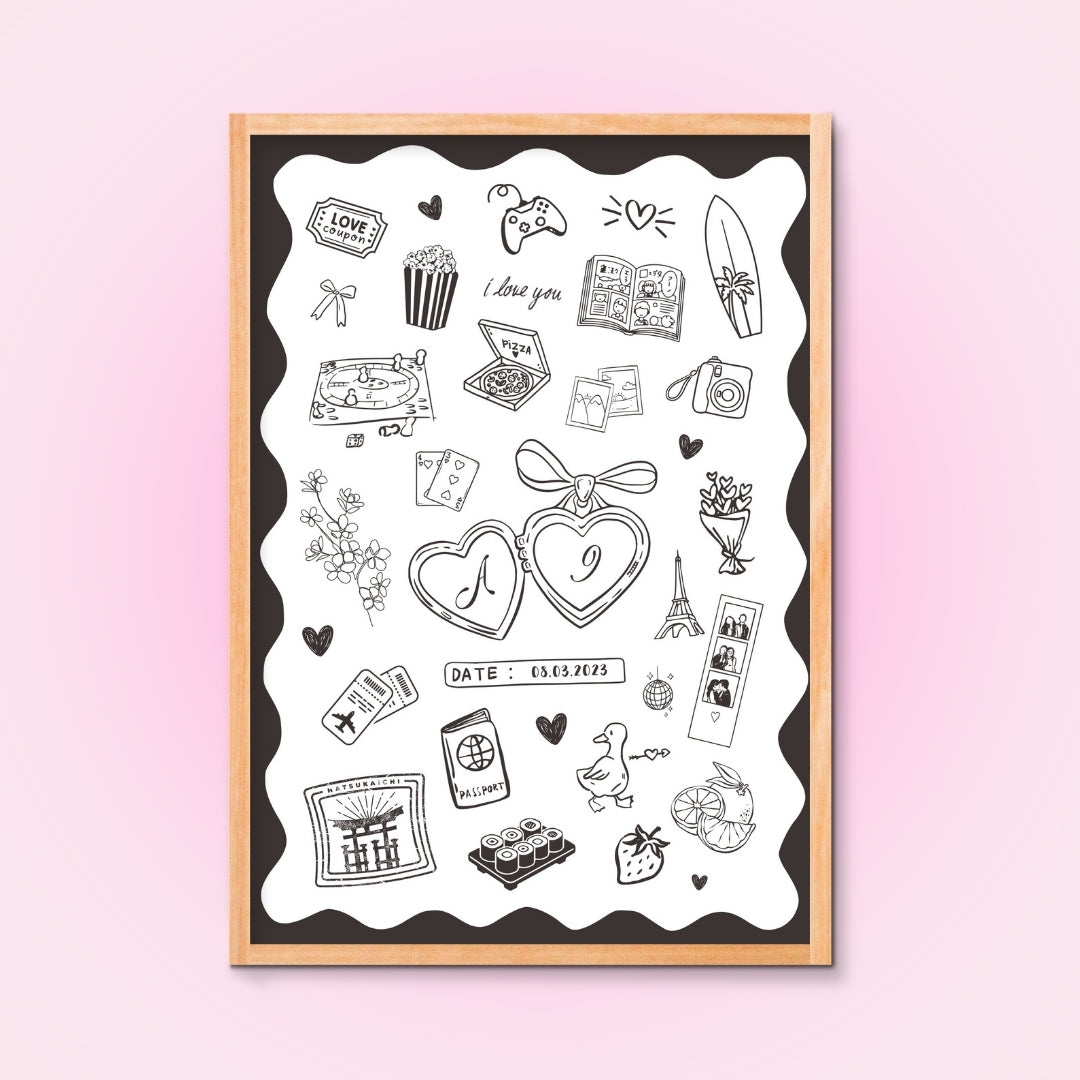 Cadre + Affiche personnalisée