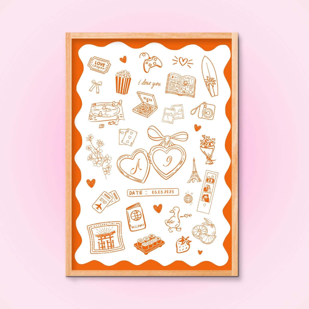 Cadre + Affiche personnalisée