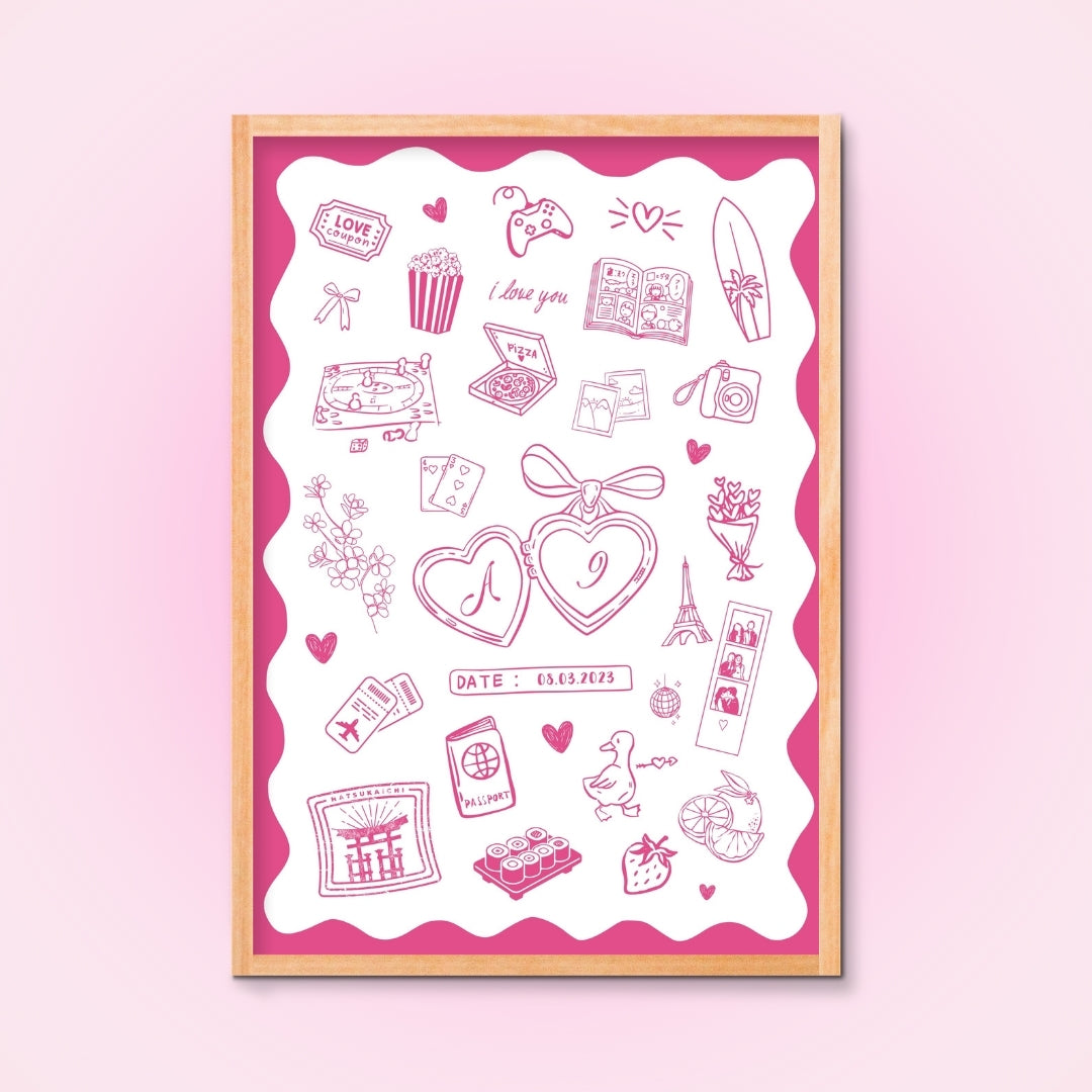 Cadre + Affiche personnalisée