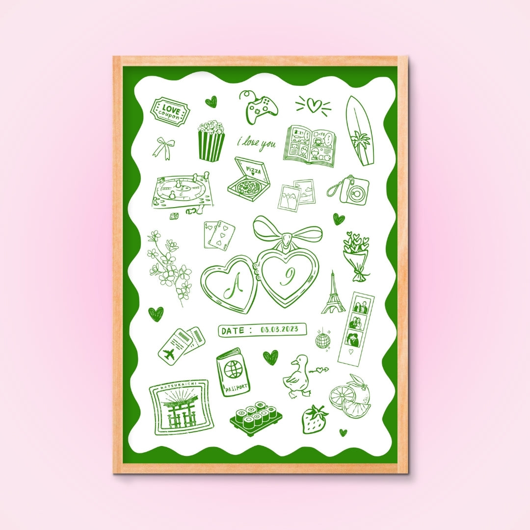 Cadre + Affiche personnalisée