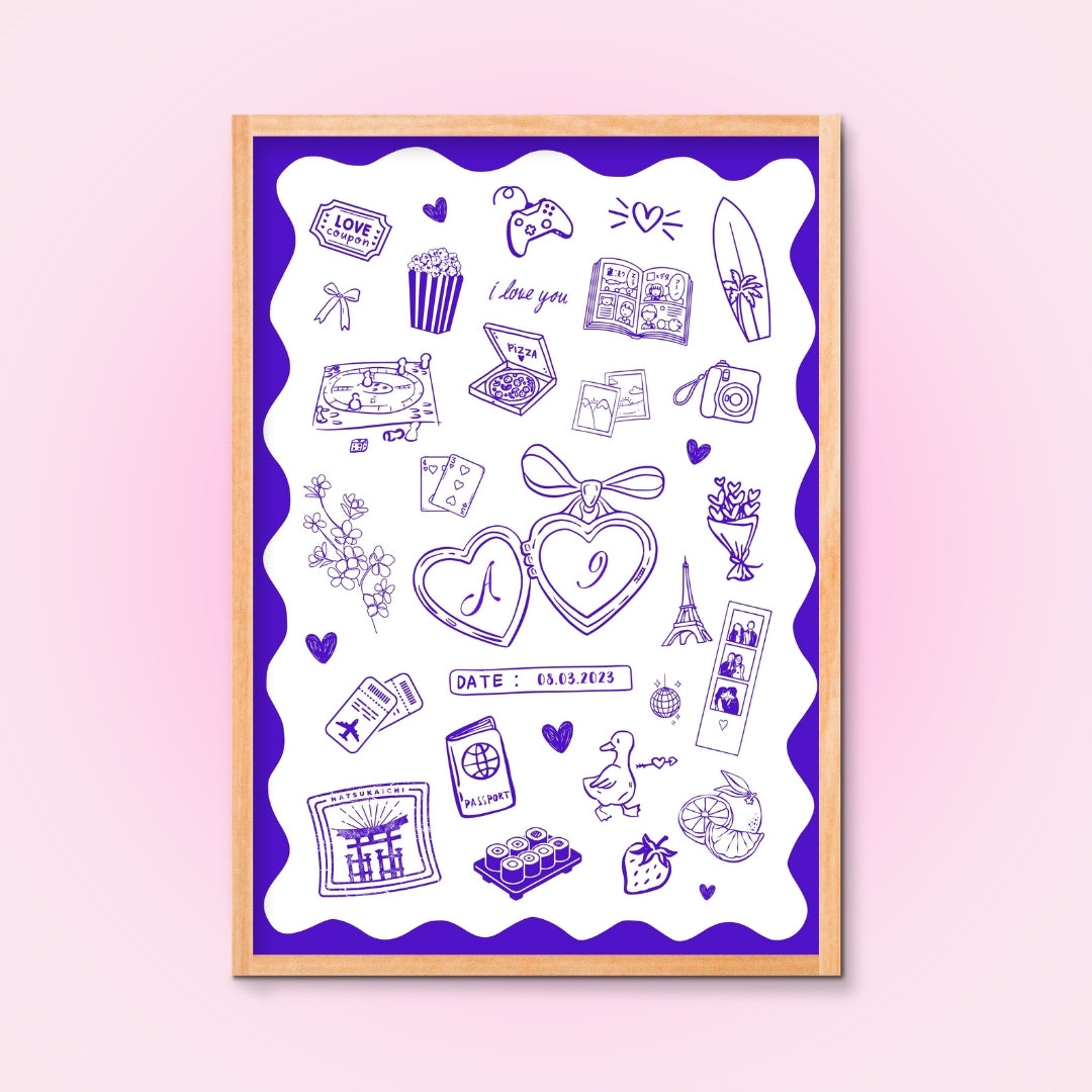 Cadre + Affiche personnalisée