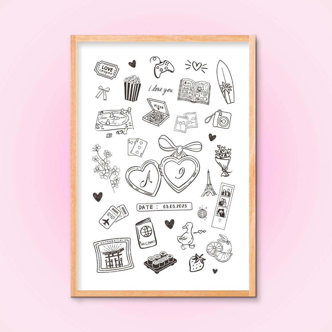 Cadre + Affiche personnalisée