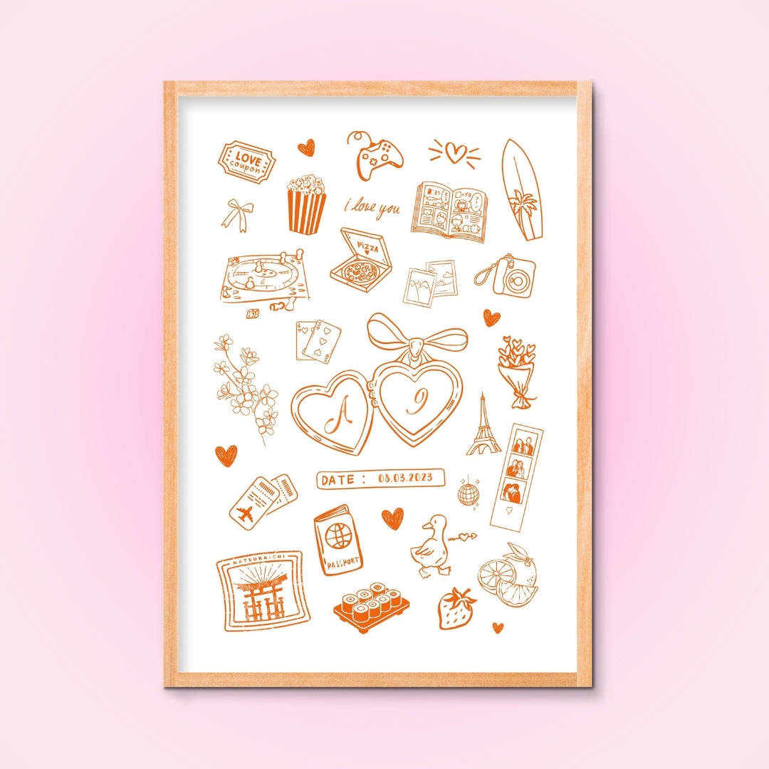 Cadre + Affiche personnalisée