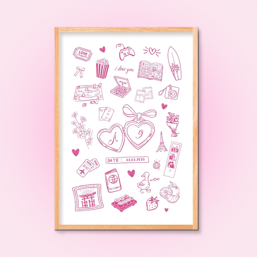 Cadre + Affiche personnalisée