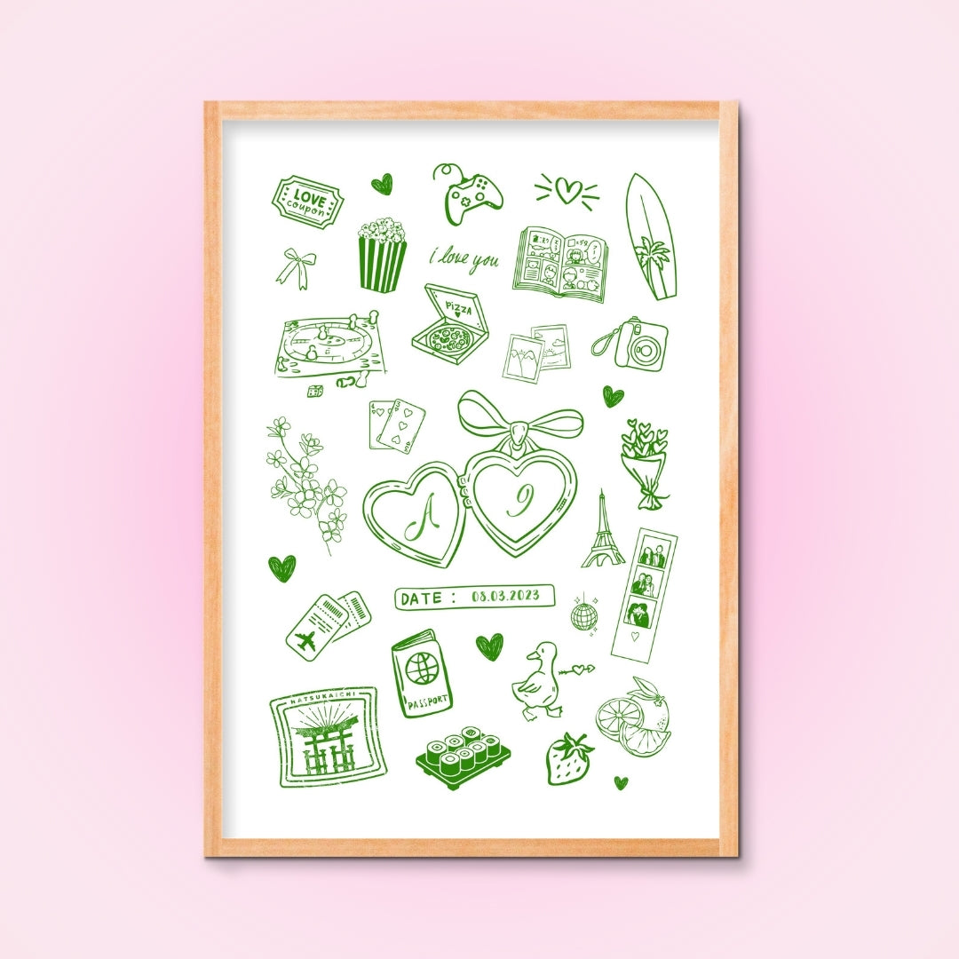 Cadre + Affiche personnalisée