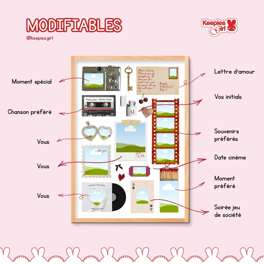 Affiche Matchbox personnalisée