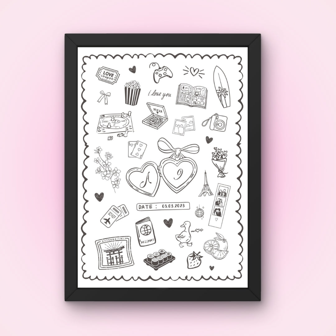 Cadre + Affiche personnalisée