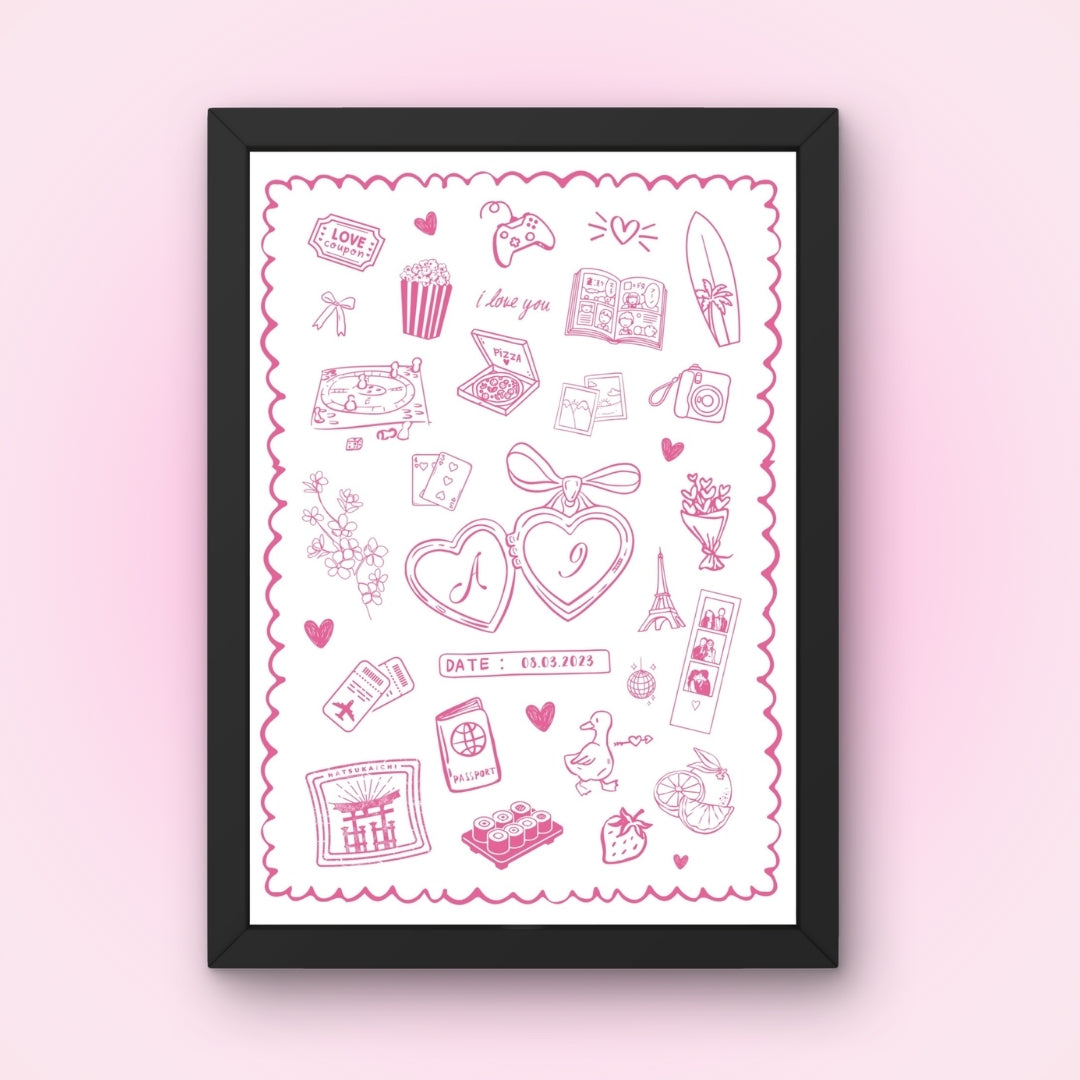 Cadre + Affiche personnalisée