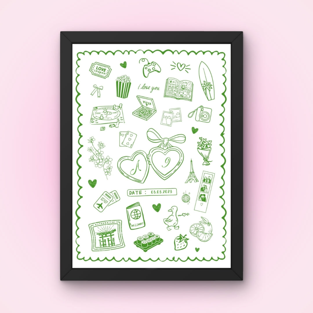 Cadre + Affiche personnalisée