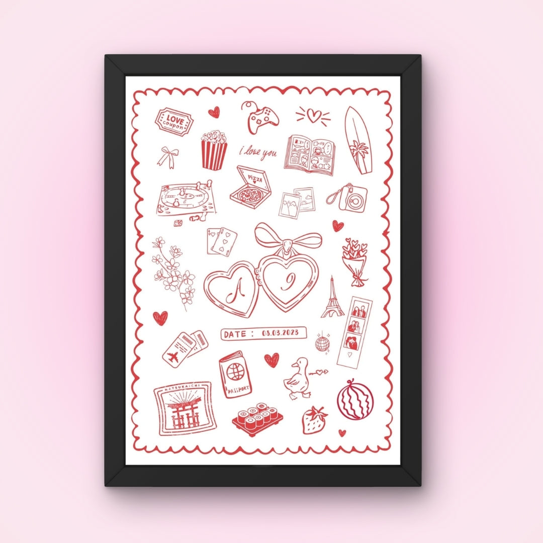 Cadre + Affiche personnalisée