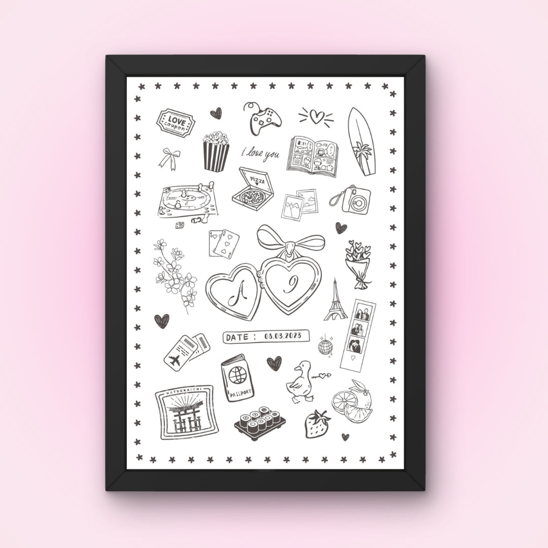 Cadre + Affiche personnalisée