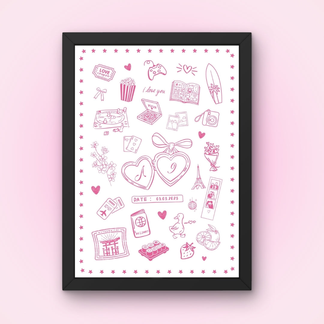 Cadre + Affiche personnalisée