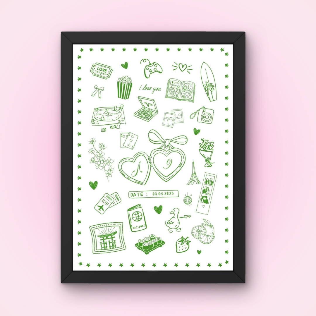 Cadre + Affiche personnalisée