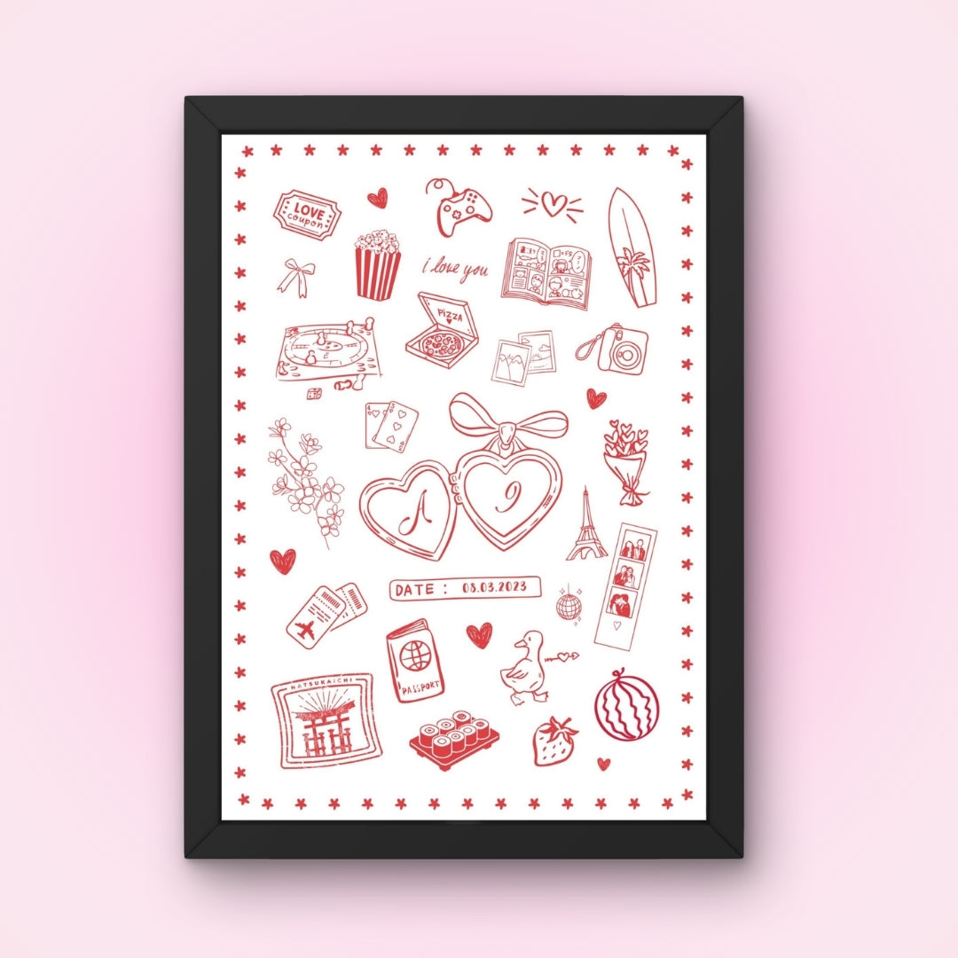 Cadre + Affiche personnalisée