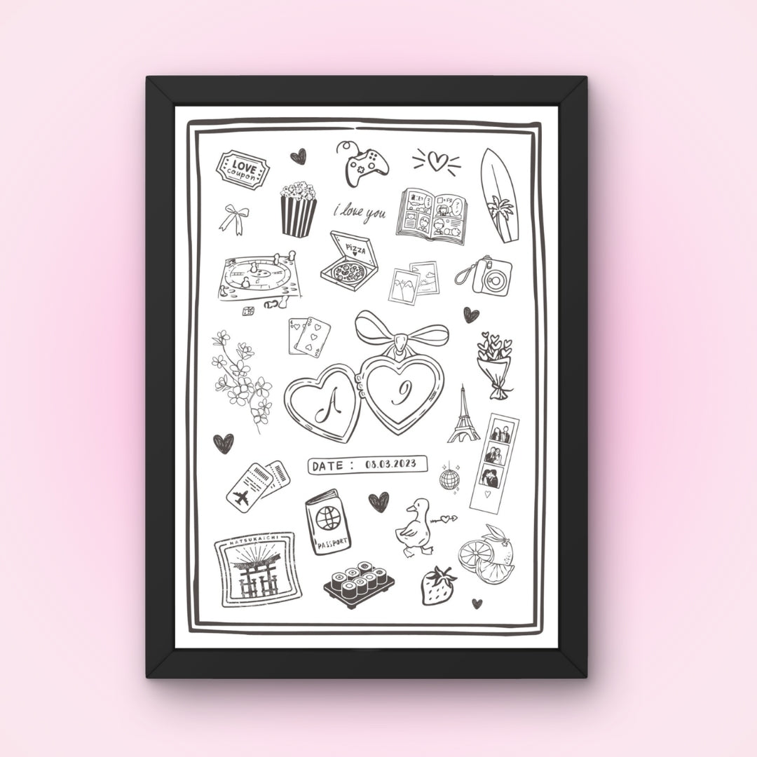 Cadre + Affiche personnalisée