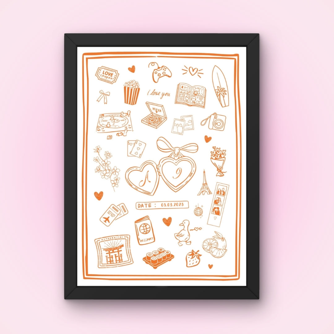 Cadre + Affiche personnalisée