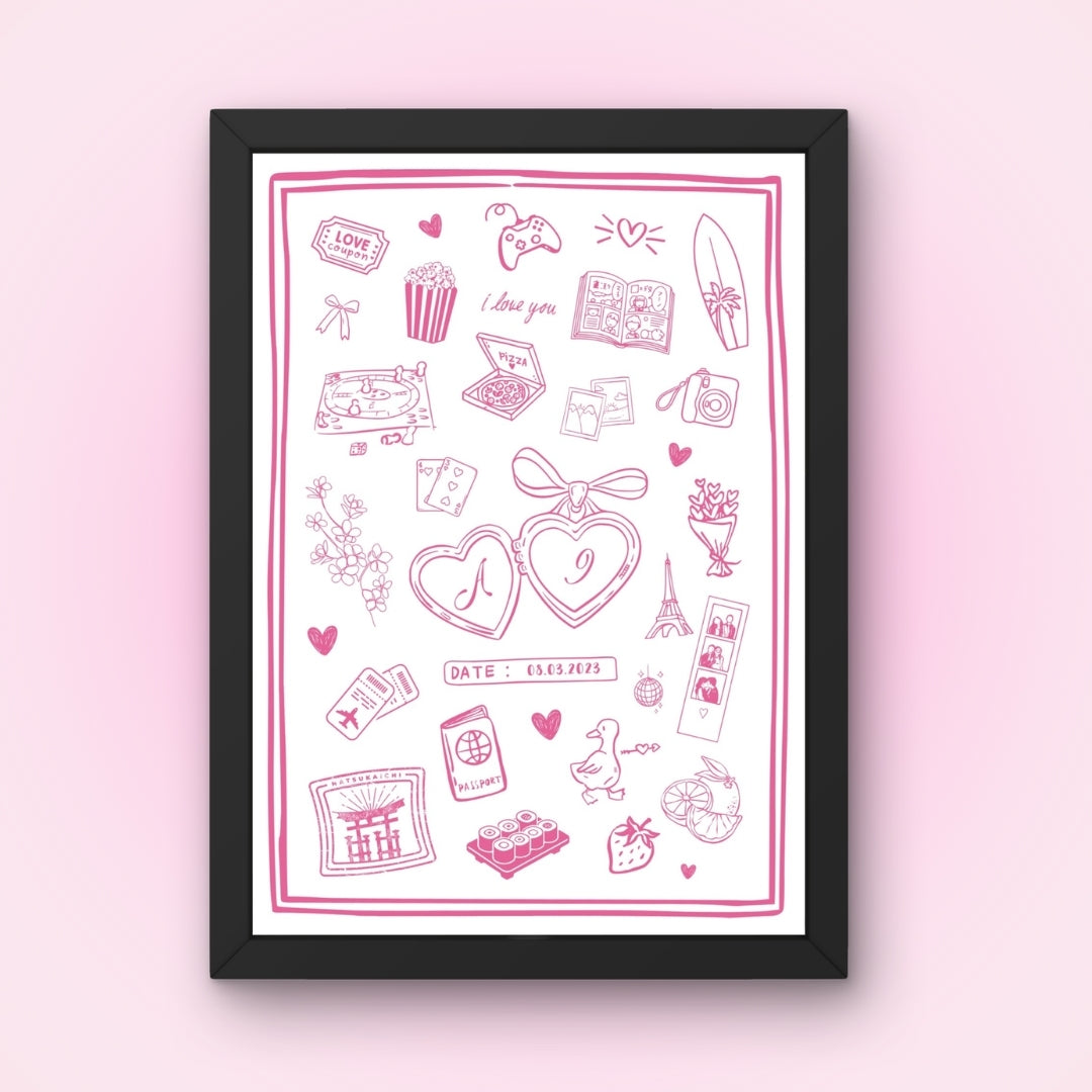 Cadre + Affiche personnalisée