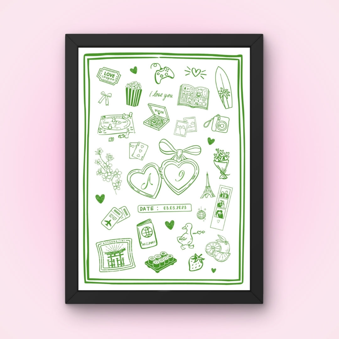 Cadre + Affiche personnalisée