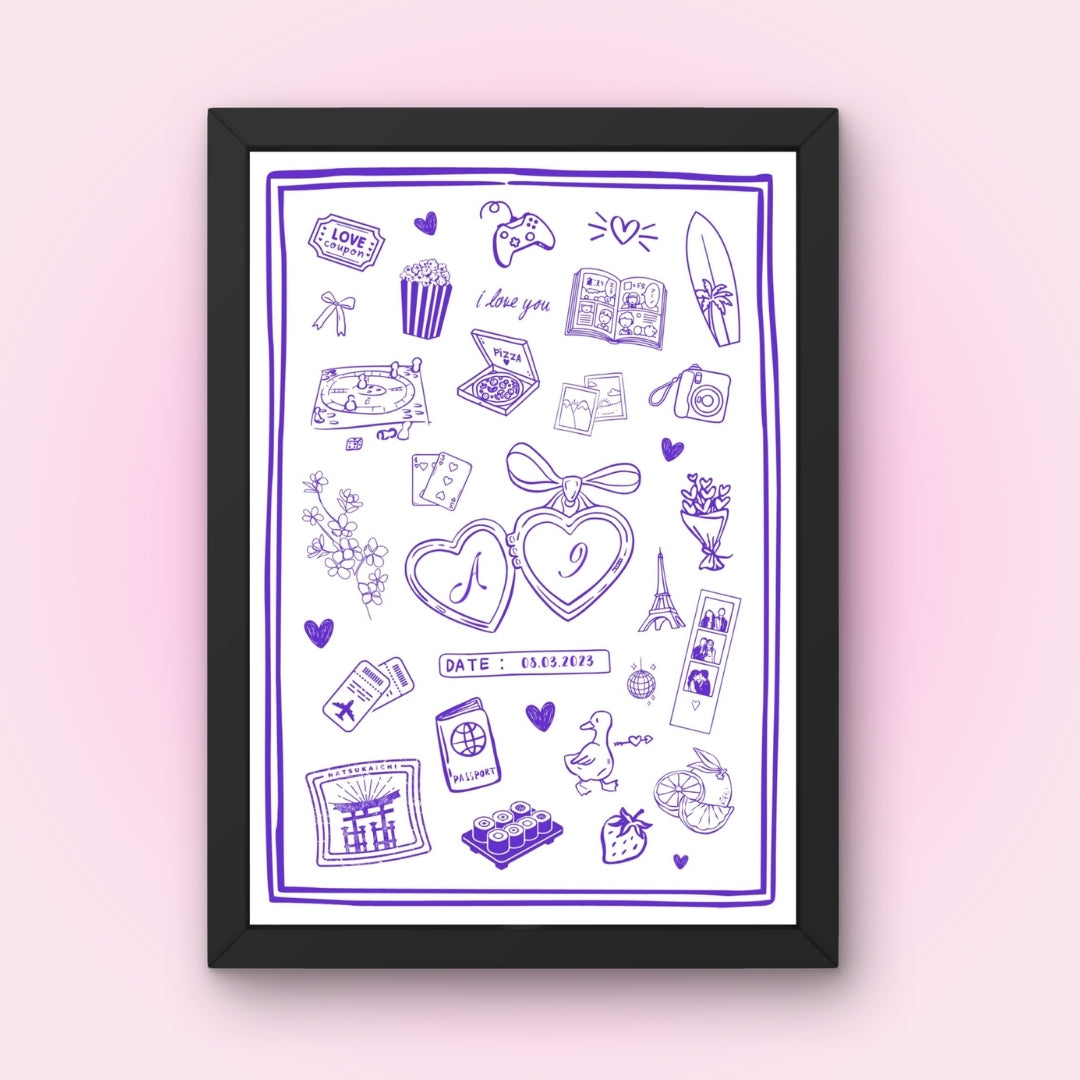 Cadre + Affiche personnalisée