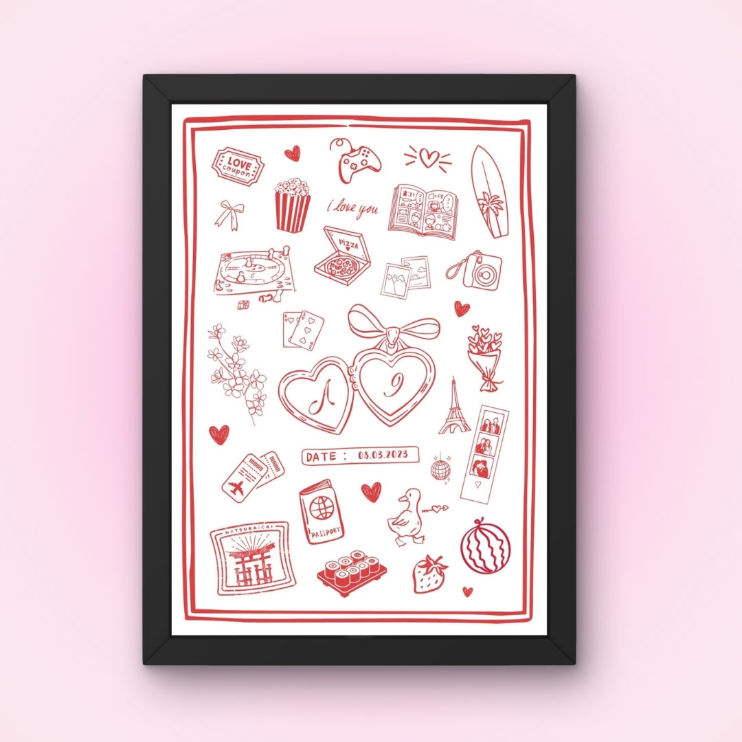 Cadre + Affiche personnalisée