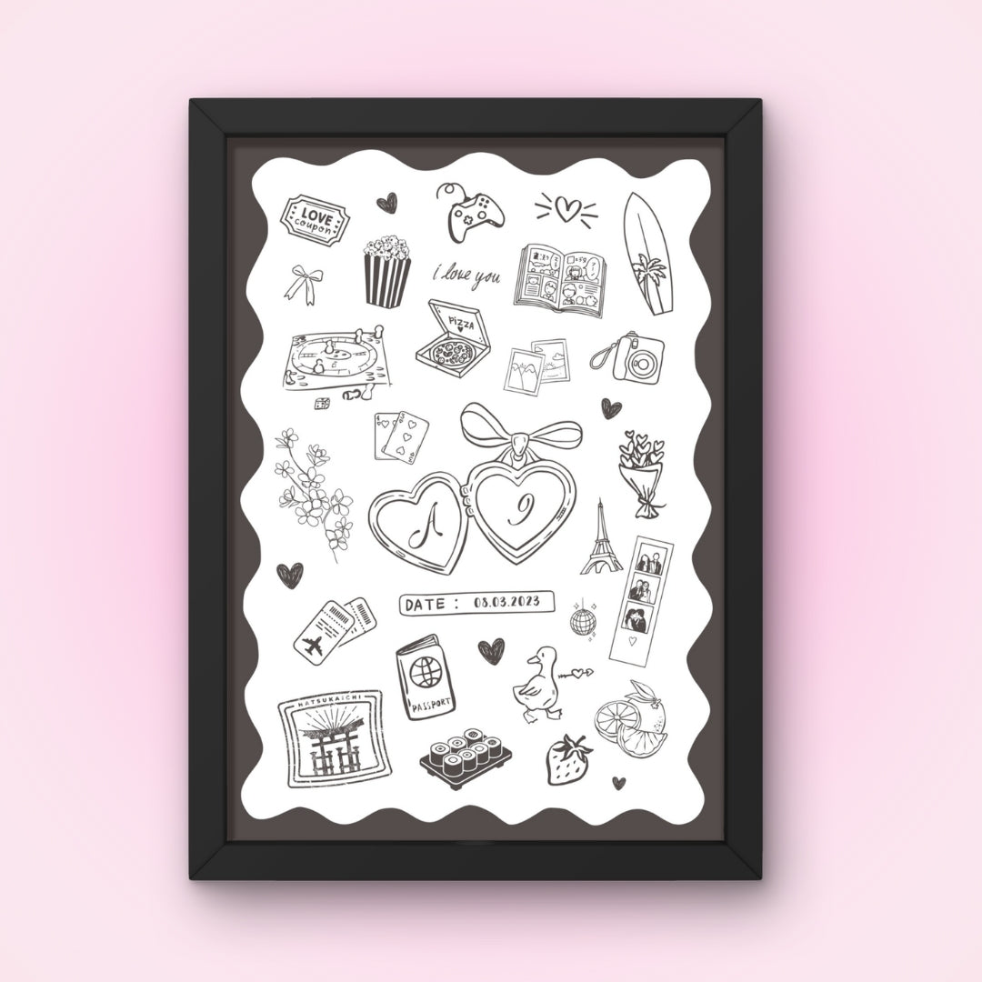 Cadre + Affiche personnalisée