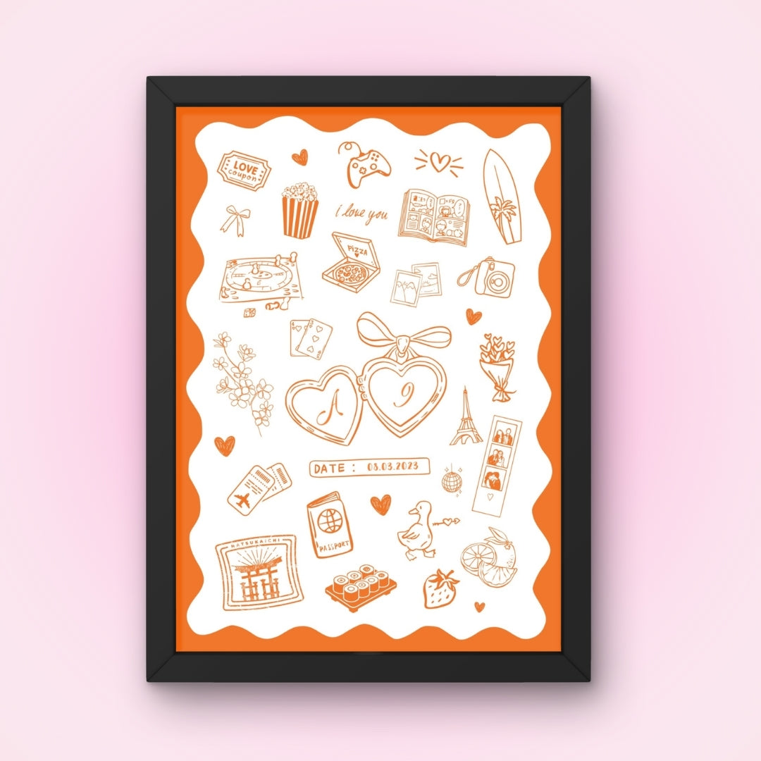 Cadre + Affiche personnalisée