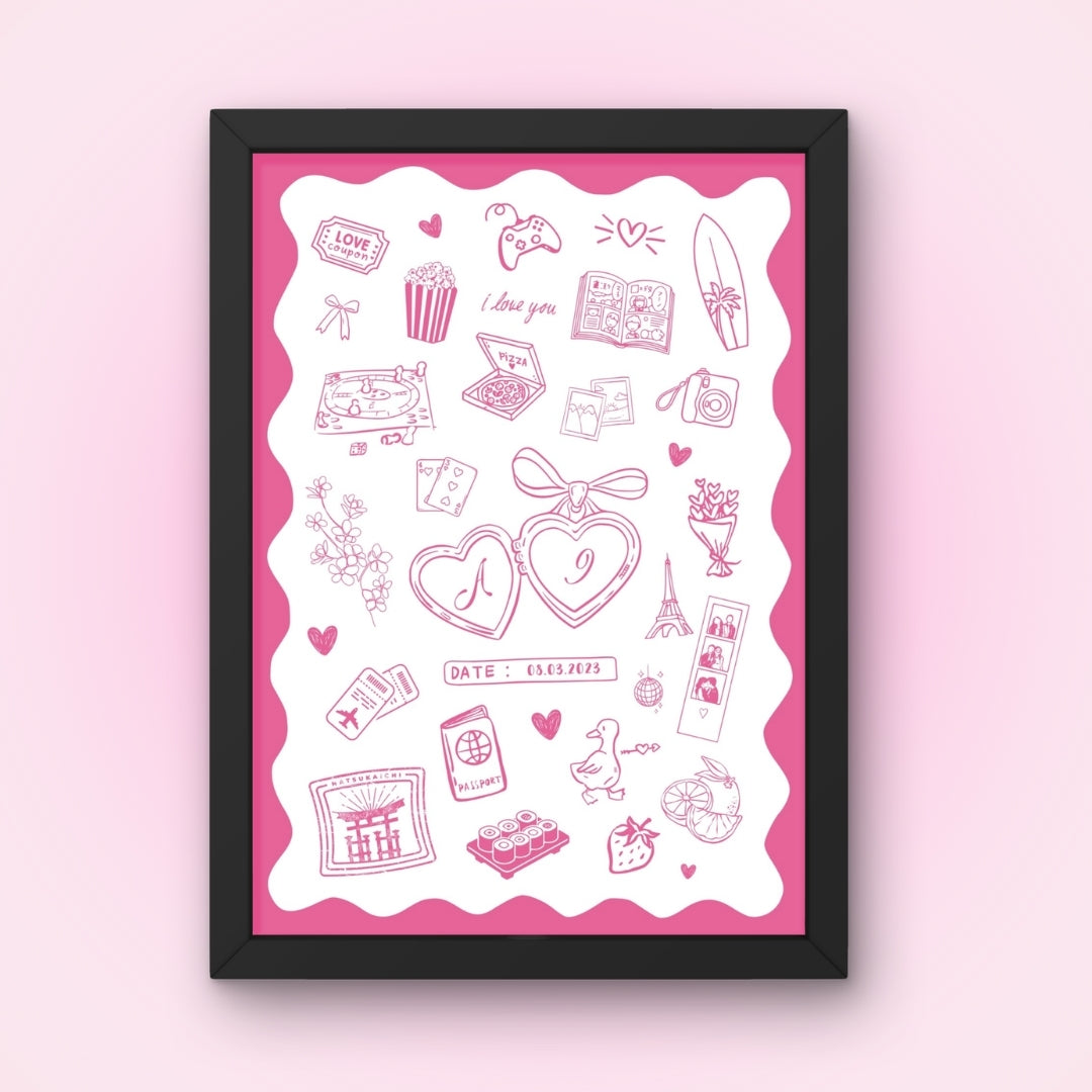 Cadre + Affiche personnalisée