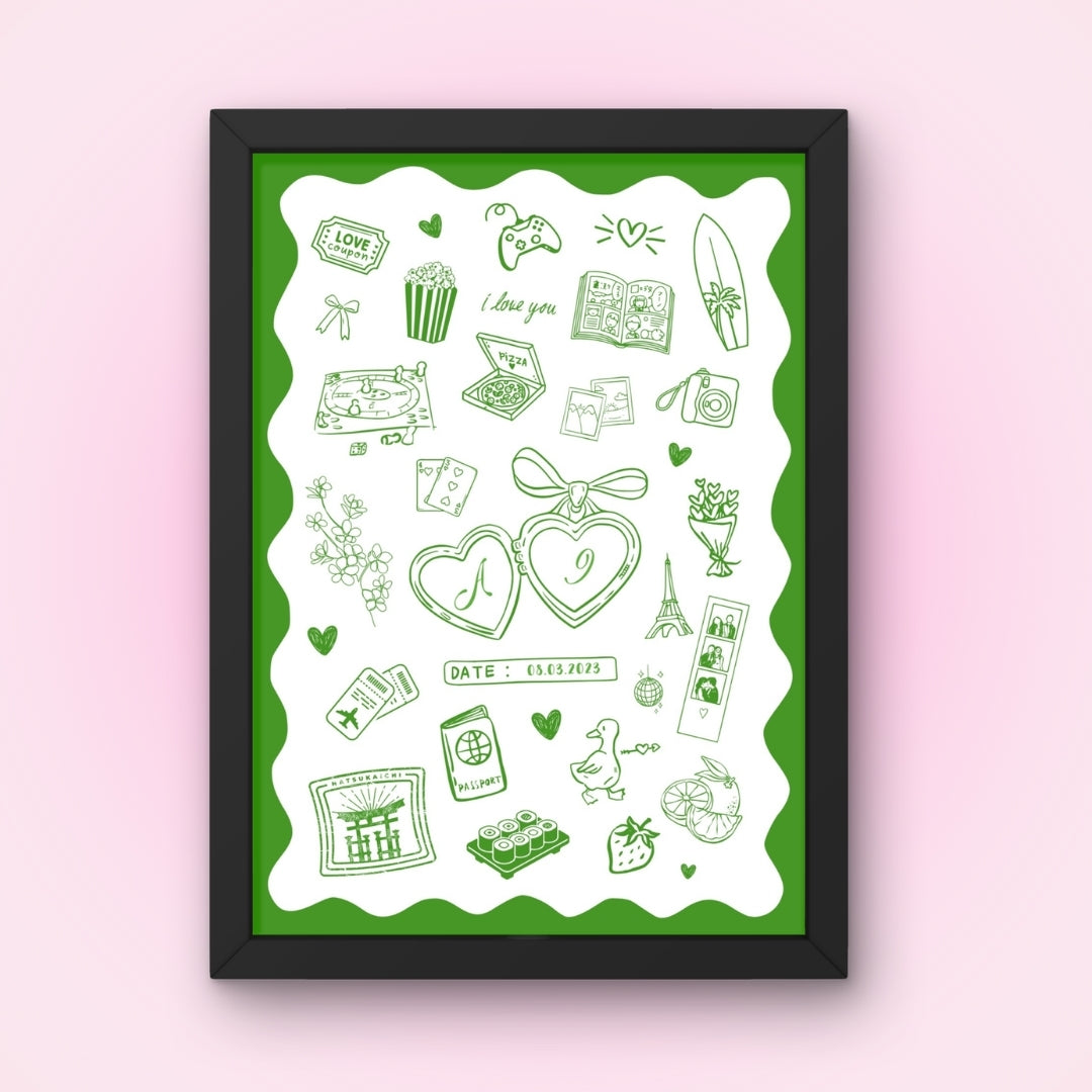 Cadre + Affiche personnalisée