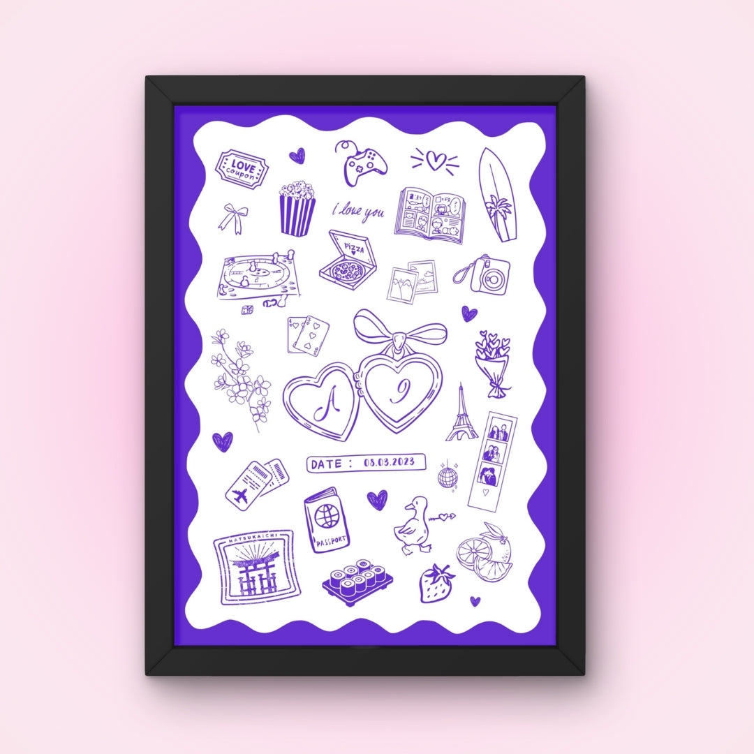 Cadre + Affiche personnalisée