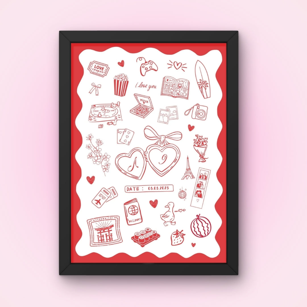 Cadre + Affiche personnalisée