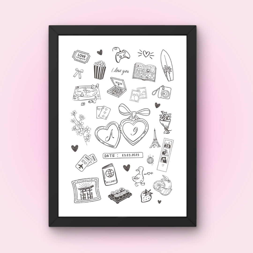 Cadre + Affiche personnalisée