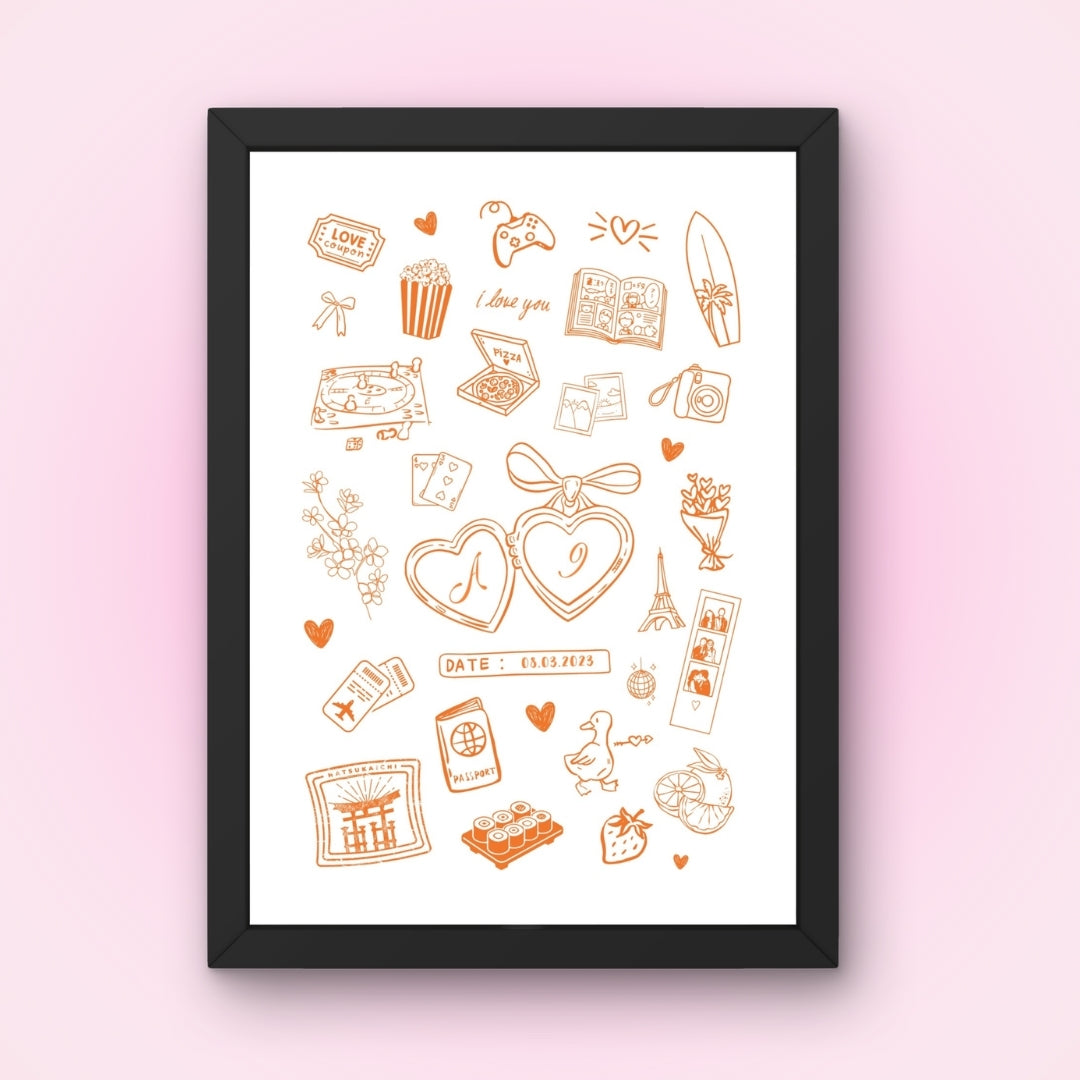 Cadre + Affiche personnalisée