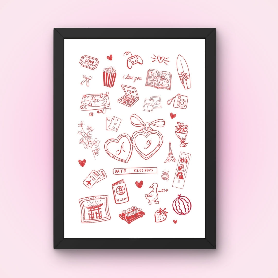 Cadre + Affiche personnalisée