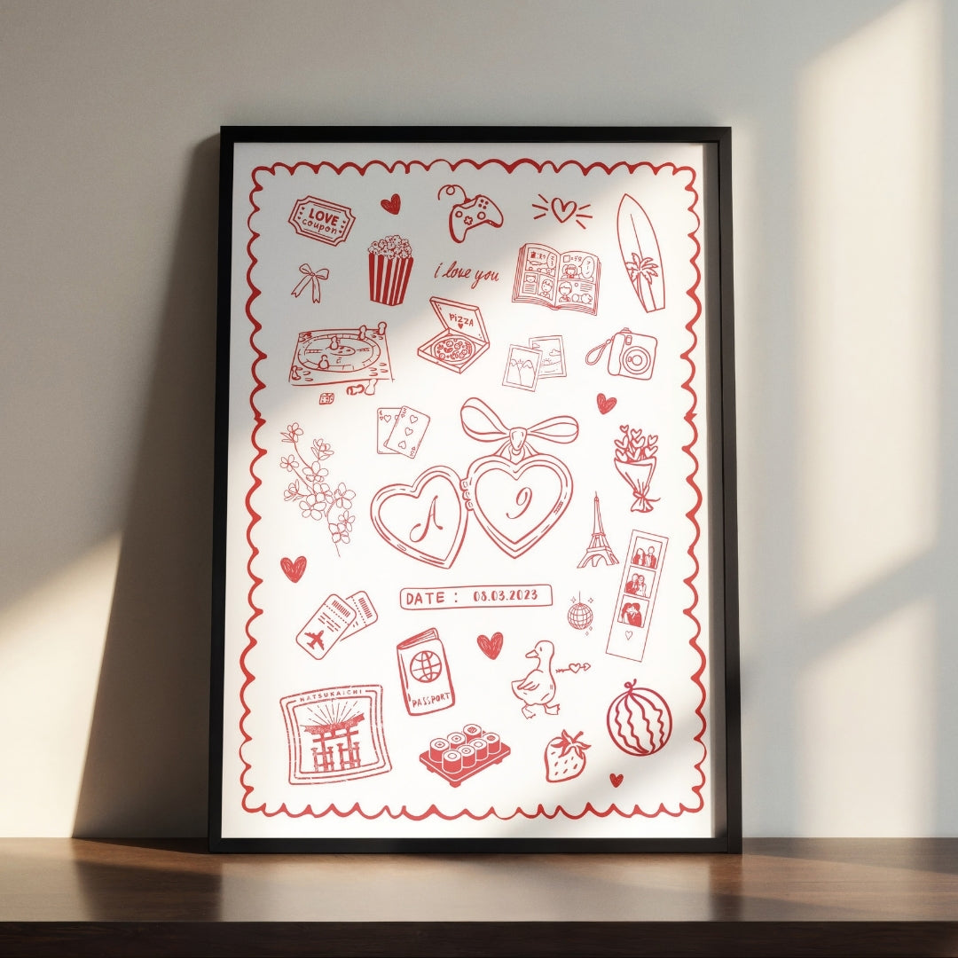 Cadre + Affiche personnalisée