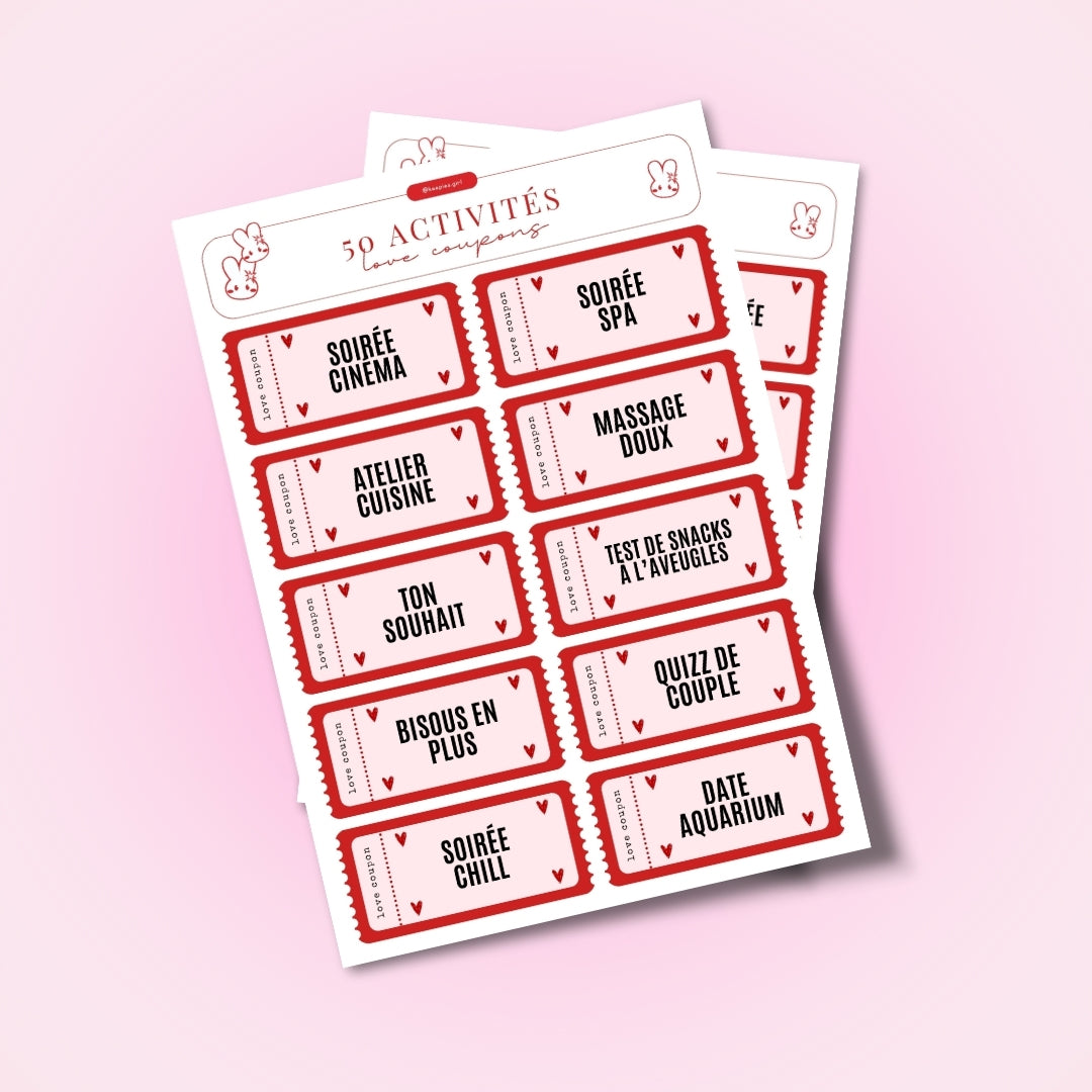 Coupons couple - 50 activités inclus
