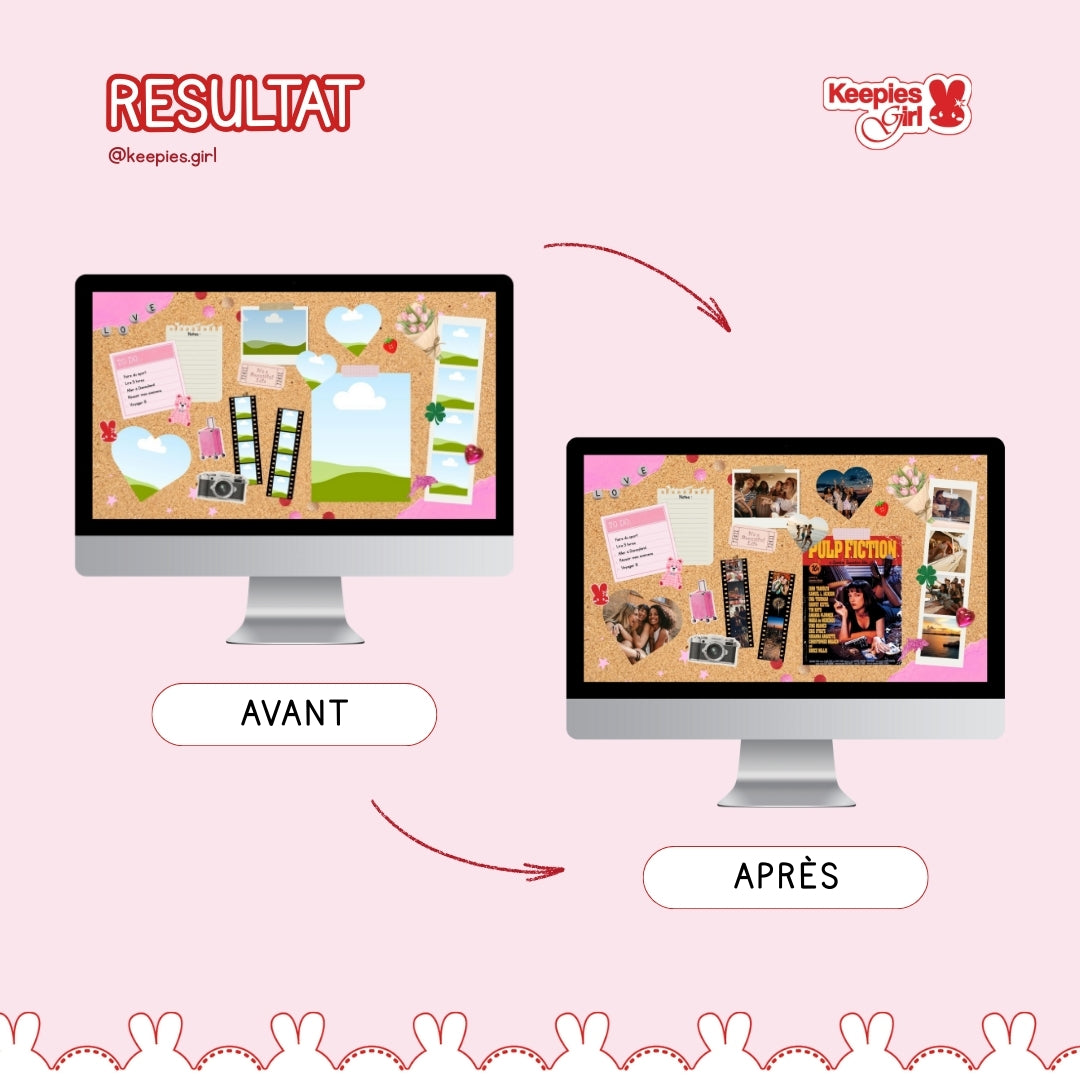 Fond d'écran personnalisable pour ordinateur (Modèle A)