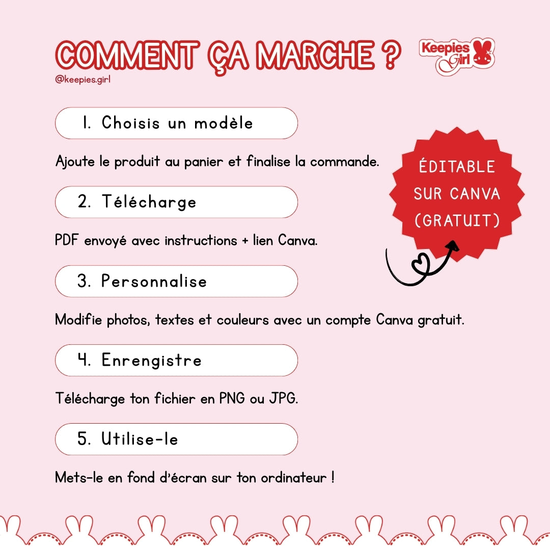 Fond d'écran personnalisable - Format Ordinateur